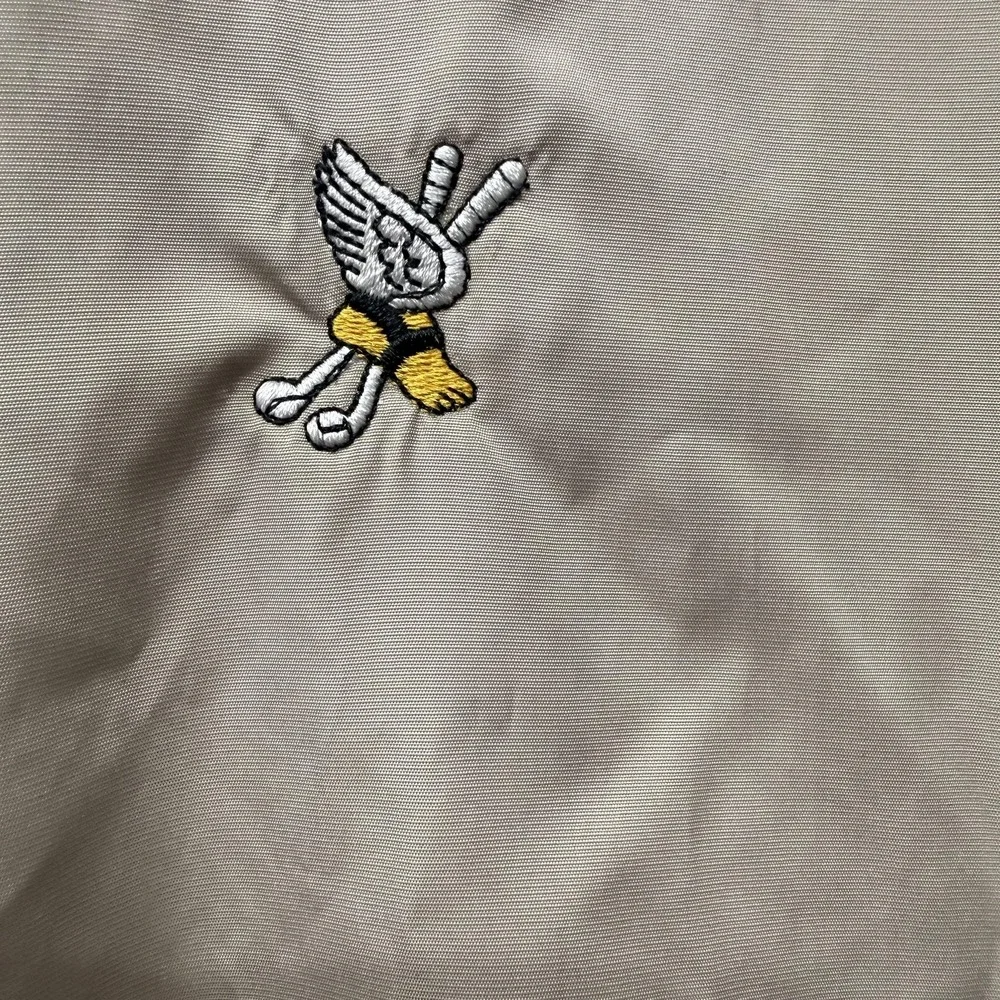 FootJoy Winged Foot Vest Mens‎ Large Beige Golf Windbreaker Pullover Lightweight
